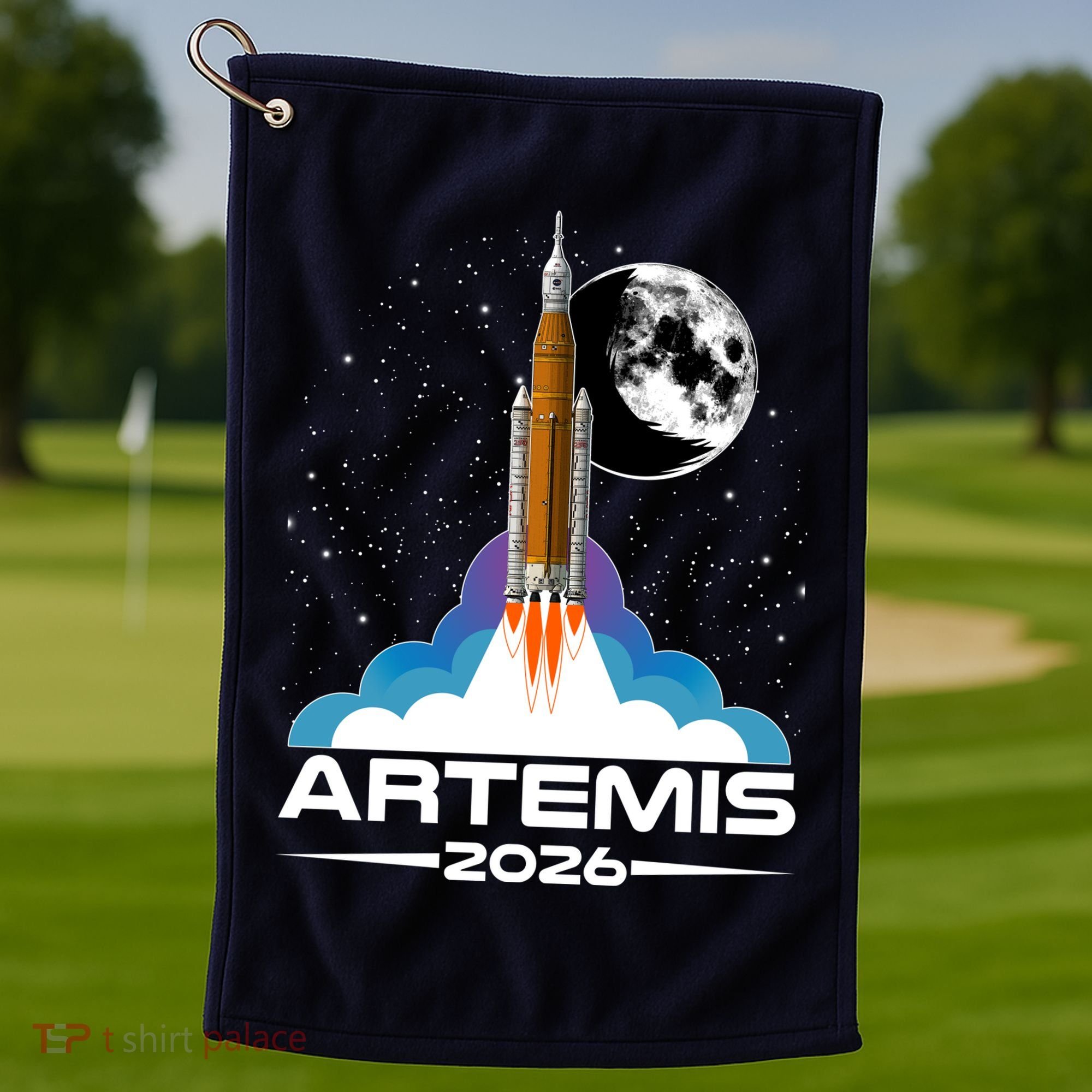 Artemis II 2026 Moon Mission Golf Towel
