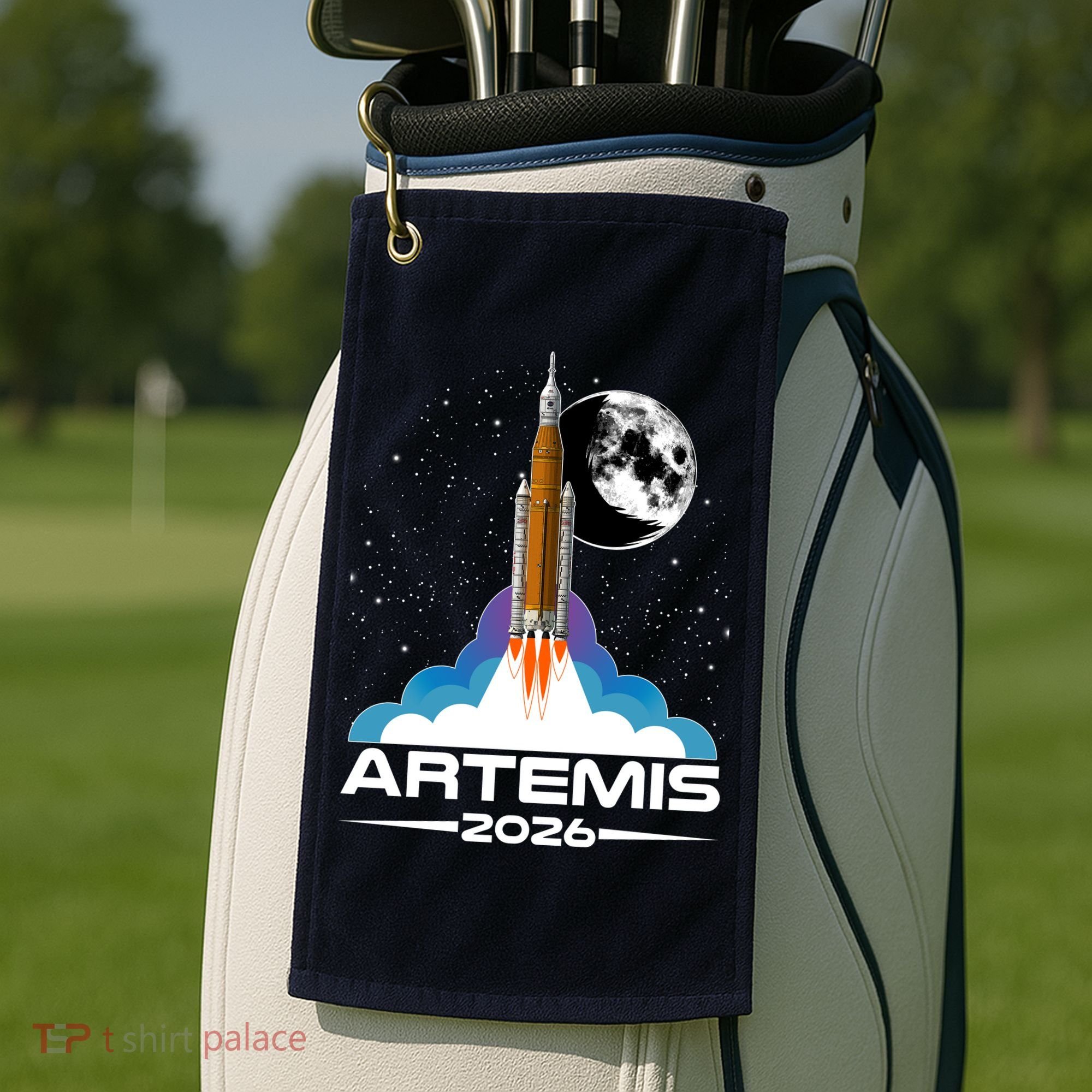 Artemis II 2026 Moon Mission Golf Towel