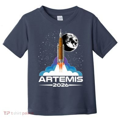 Artemis II 2026 Moon Mission Toddler T-Shirt