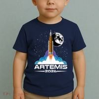 Artemis II 2026 Moon Mission Toddler T-Shirt thumb 2