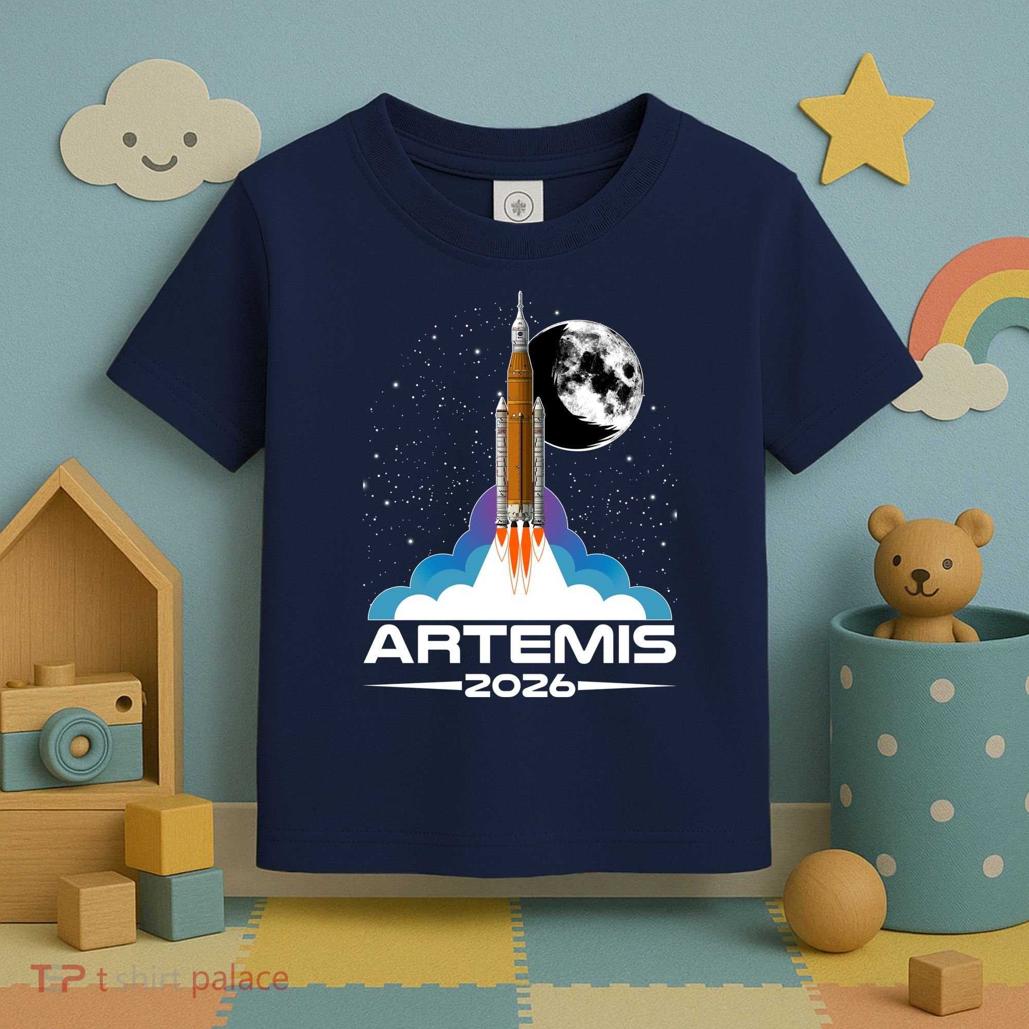 Artemis II 2026 Moon Mission Toddler T-Shirt