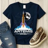 Artemis II 2026 Moon Mission Women's T-Shirt thumb 3