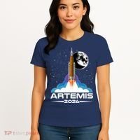 Artemis II 2026 Moon Mission Women's T-Shirt thumb 4