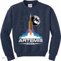 Artemis II 2026 Moon Mission Kids Sweatshirt thumb 0