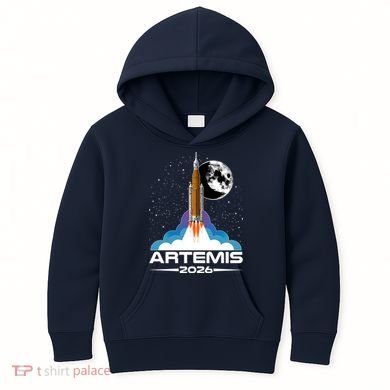 Artemis II 2026 Moon Mission Kids Hoodie