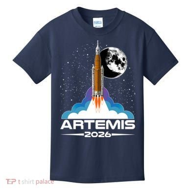 Artemis II 2026 Moon Mission Kids T-Shirt