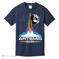 Artemis II 2026 Moon Mission Kids T-Shirt thumb 0