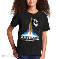 Artemis II 2026 Moon Mission Kids T-Shirt thumb 2