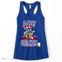 Abe In 4th Of July Independence Day Beer Pong Top Great Gift Women's Tank Top thumb 0