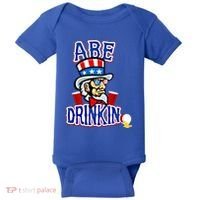 Abe In 4th Of July Independence Day Beer Pong Top Great Gift Baby Bodysuit thumb 0