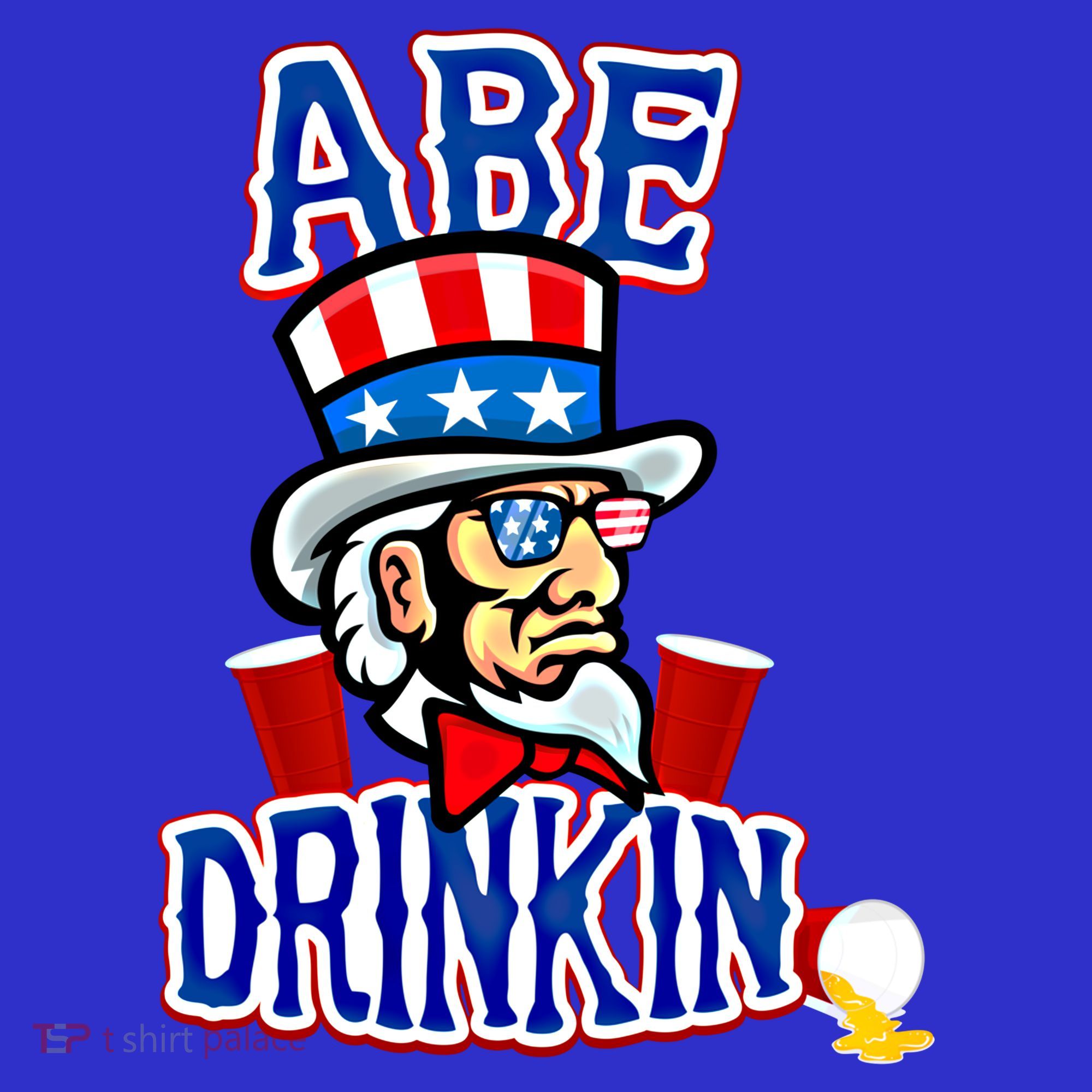 Abe In 4th Of July Independence Day Beer Pong Top Great Gift Baby Bodysuit