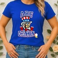 Abe In 4th Of July Independence Day Beer Pong Top Great Gift Women's T-Shirt thumb 2