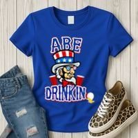 Abe In 4th Of July Independence Day Beer Pong Top Great Gift Women's T-Shirt thumb 3