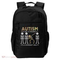 Autism It's A Different Ability Funny Dabbing Skeleton Gifts Backpack thumb 0