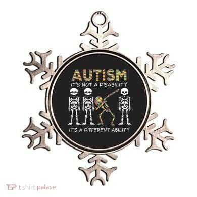Autism It's A Different Ability Funny Dabbing Skeleton Gifts Ornament