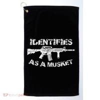 Ar15 Identifies As A Musket Pro Gun Anti Liberal Gift 2a Golf Towel thumb 0