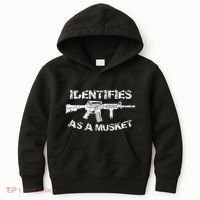 Ar15 Identifies As A Musket Pro Gun Anti Liberal Gift 2a Kids Hoodie thumb 0
