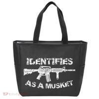 Ar15 Identifies As A Musket Pro Gun Anti Liberal Gift 2a Tote Bag thumb 0