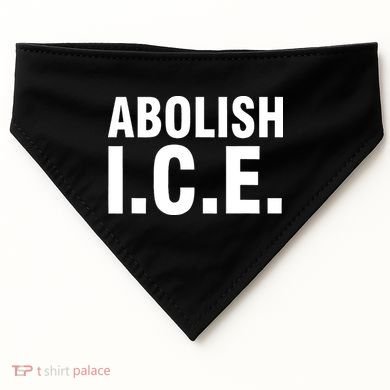 Abolish ICE USA-Made Doggie Bandana