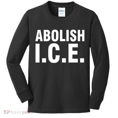 Abolish ICE Kids Long Sleeve Shirt