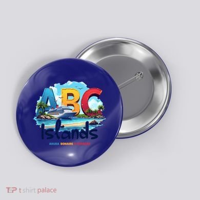 Abc Islands Aruba Bonaire Curacao Cruise Vacation Caribbean Great Gift Button