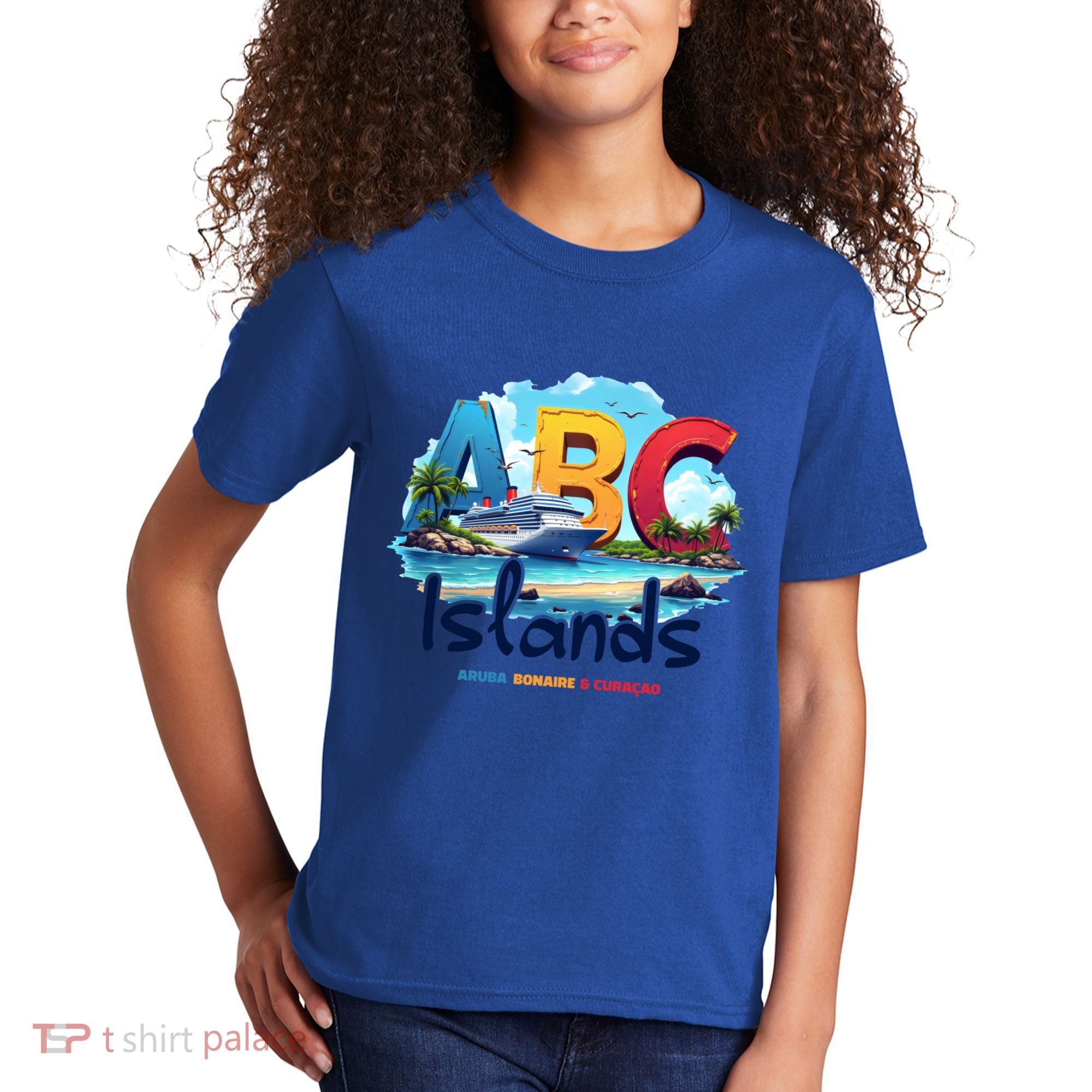 Abc Islands Aruba Bonaire Curacao Cruise Vacation Caribbean Great Gift Kids T-Shirt