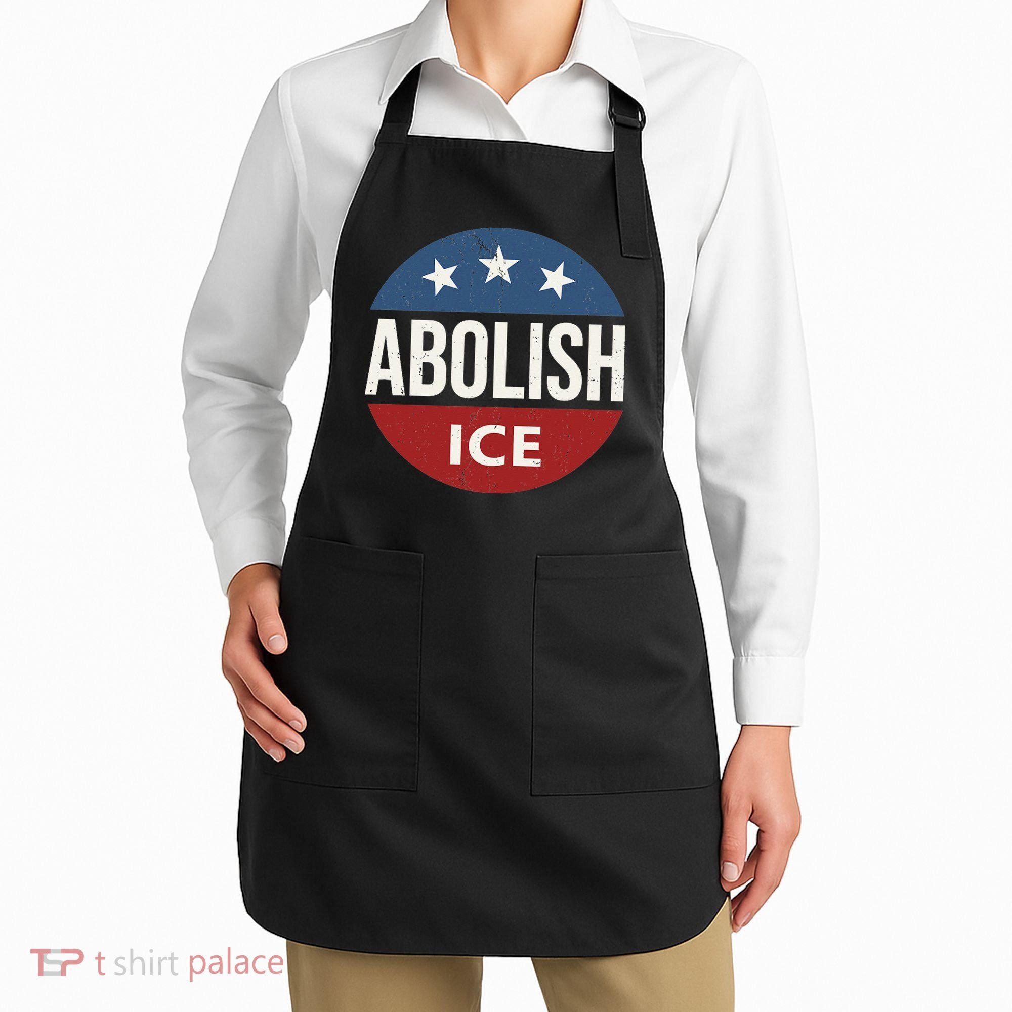 Abolish Ice Anti Trump Apron