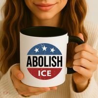 Abolish Ice Anti Trump Coffee Mug thumb 3