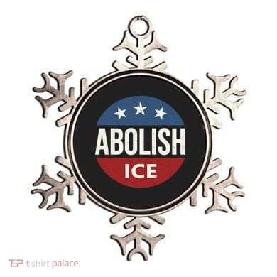 Abolish Ice Anti Trump Ornament