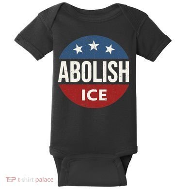 Abolish Ice Anti Trump Baby Bodysuit