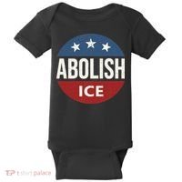 Abolish Ice Anti Trump Baby Bodysuit thumb 0