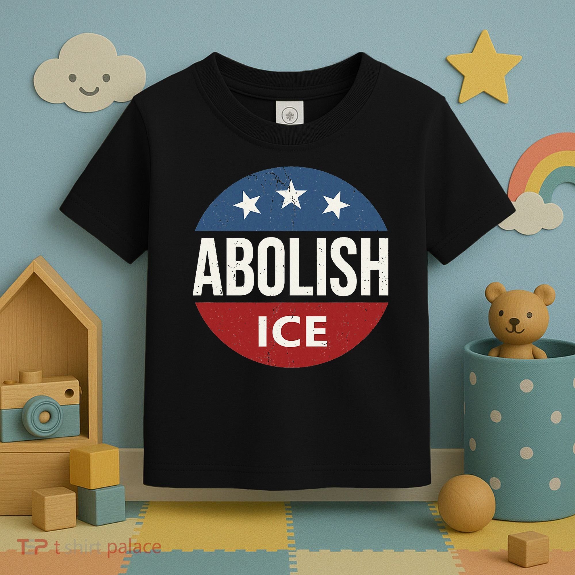 Abolish Ice Anti Trump Toddler T-Shirt