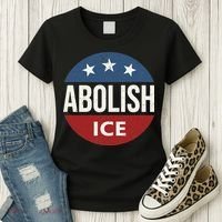 Abolish Ice Anti Trump Women's T-Shirt thumb 3