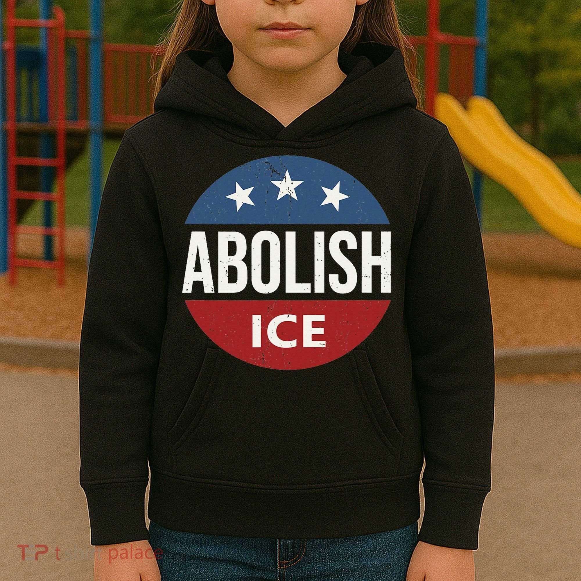 Abolish Ice Anti Trump Kids Hoodie