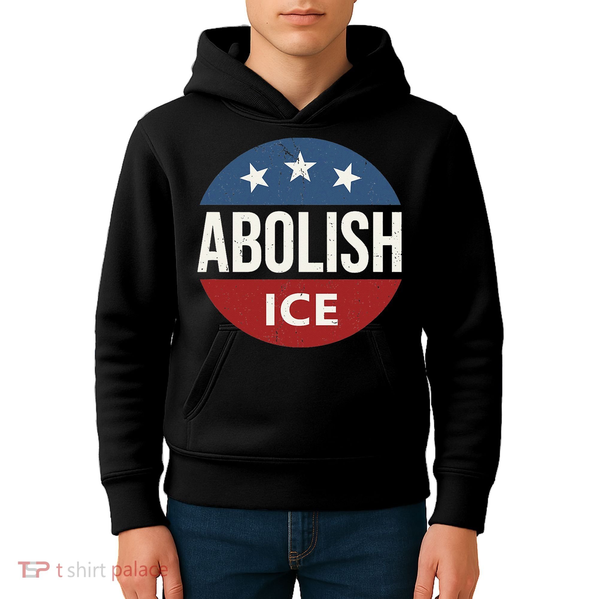 Abolish Ice Anti Trump Kids Hoodie