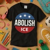 Abolish Ice Anti Trump Kids T-Shirt thumb 3