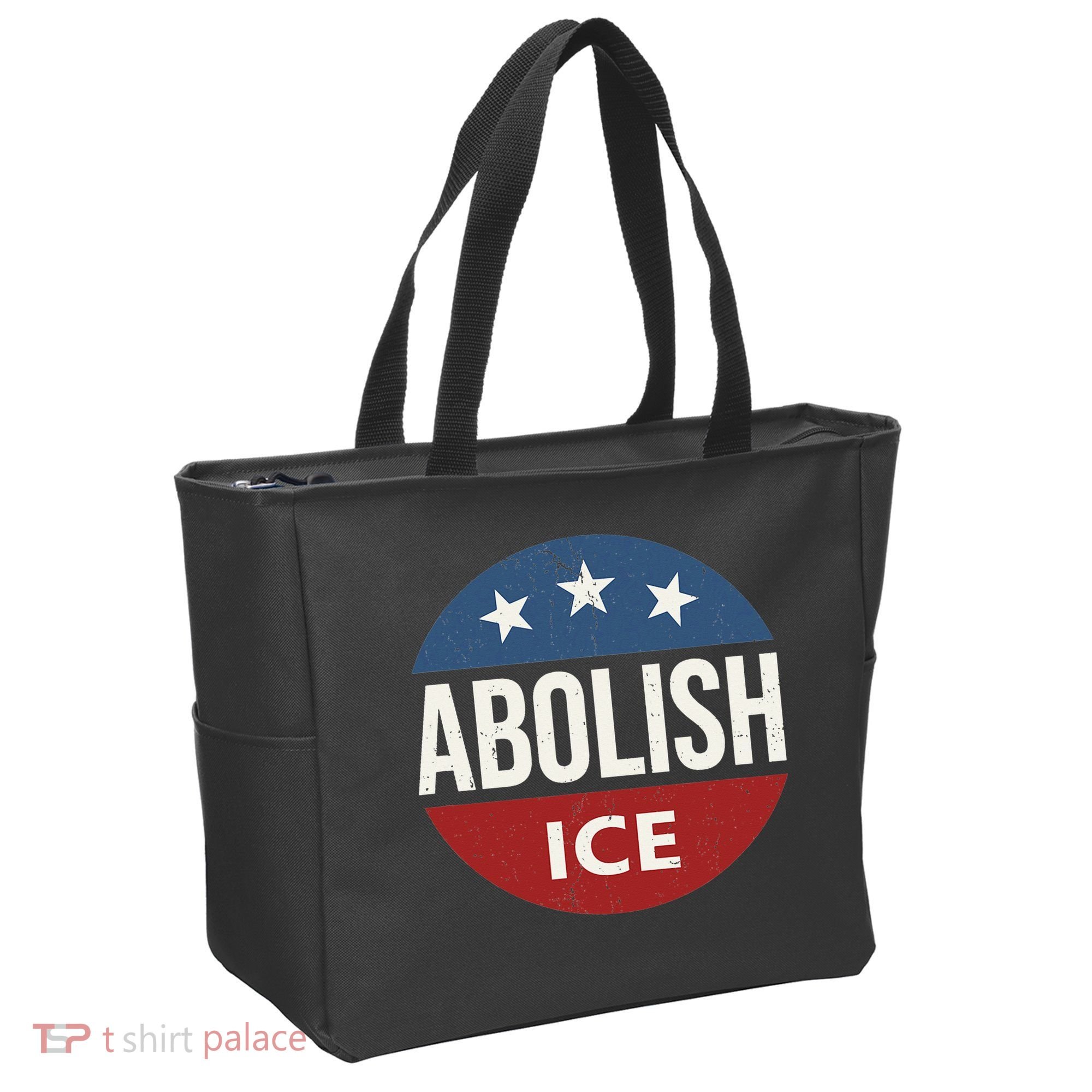 Abolish Ice Anti Trump Tote Bag