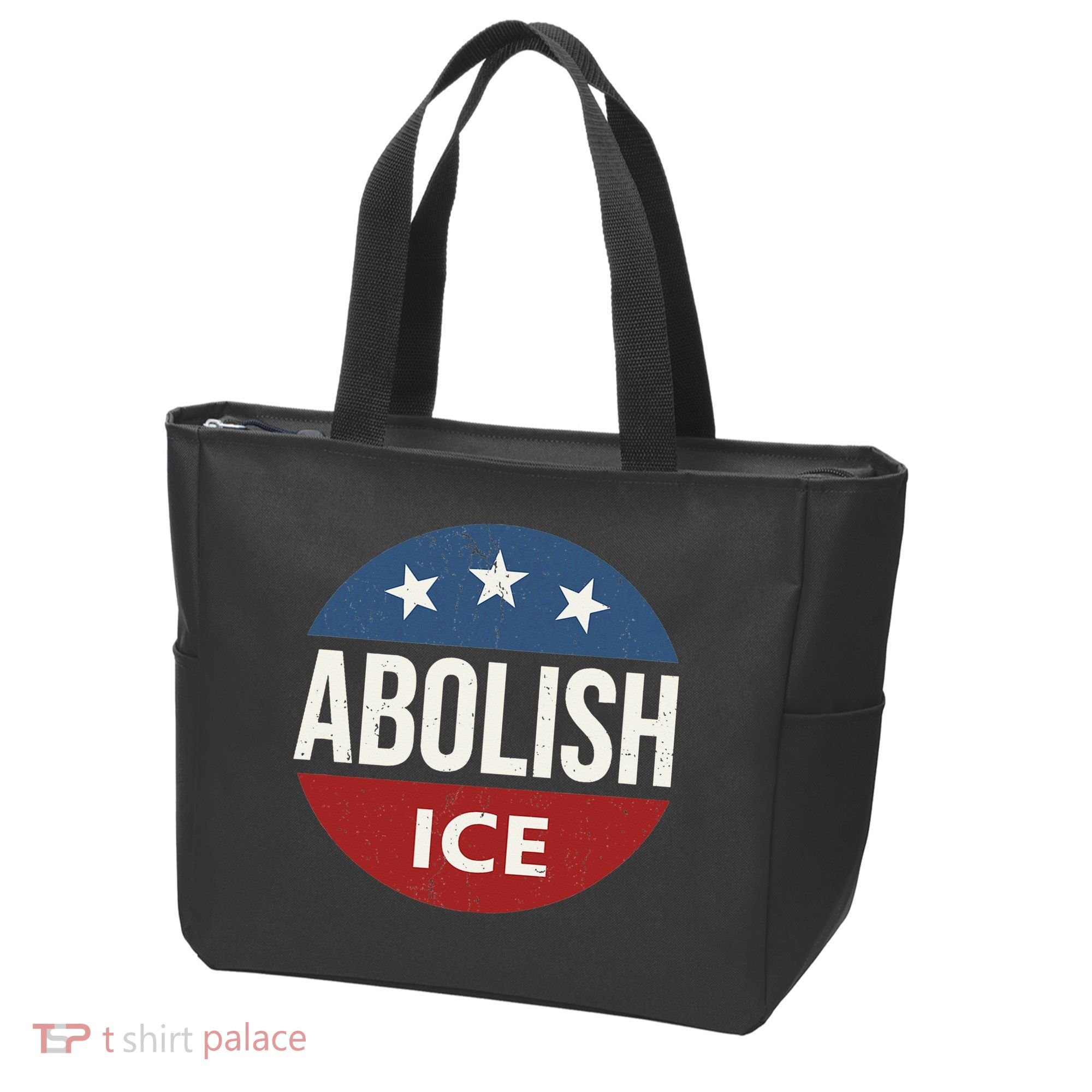 Abolish Ice Anti Trump Tote Bag