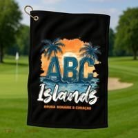 Abc Islands Aruba Bonaire Curacao Cruise Vacay Caribbean Gift Golf Towel thumb 1