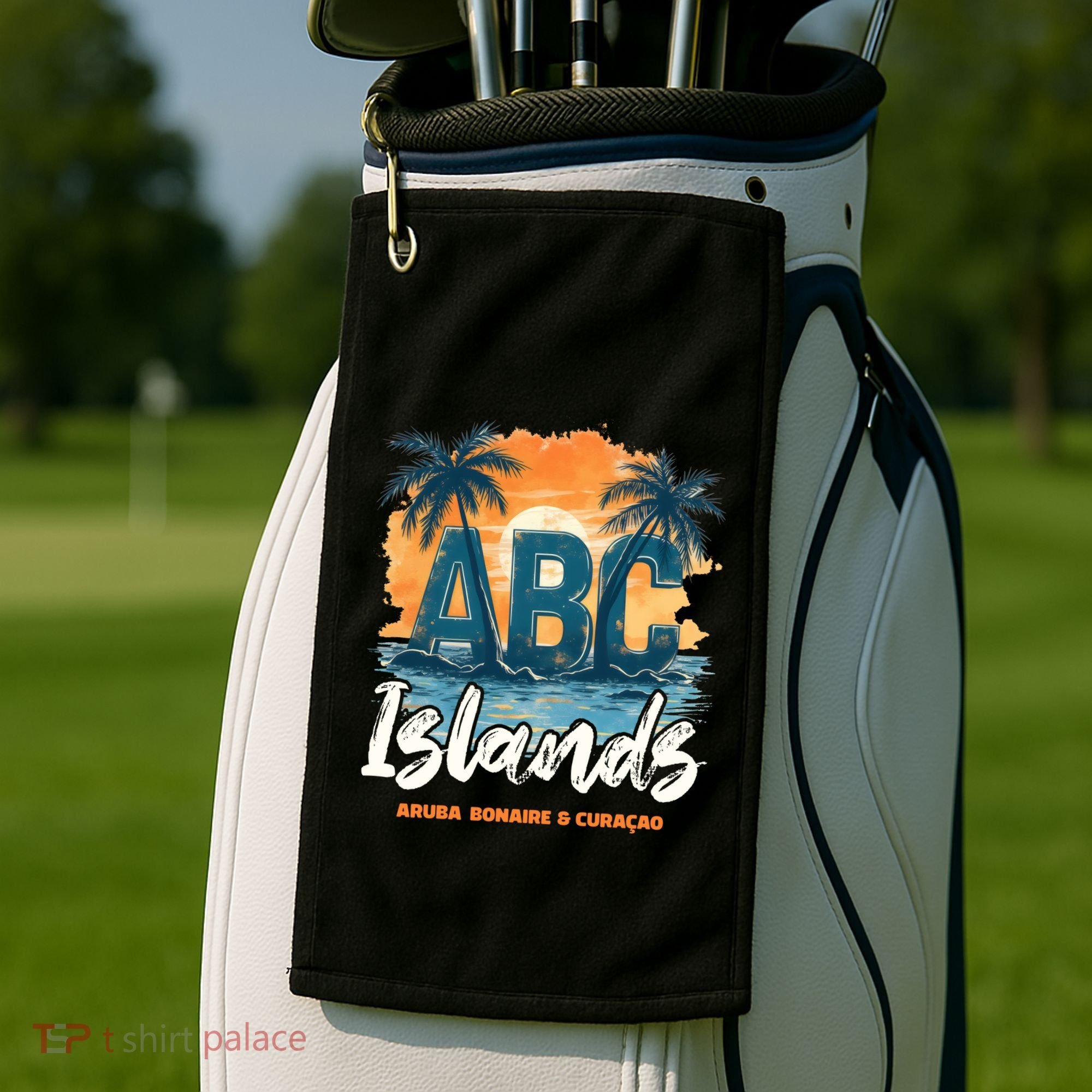 Abc Islands Aruba Bonaire Curacao Cruise Vacay Caribbean Gift Golf Towel