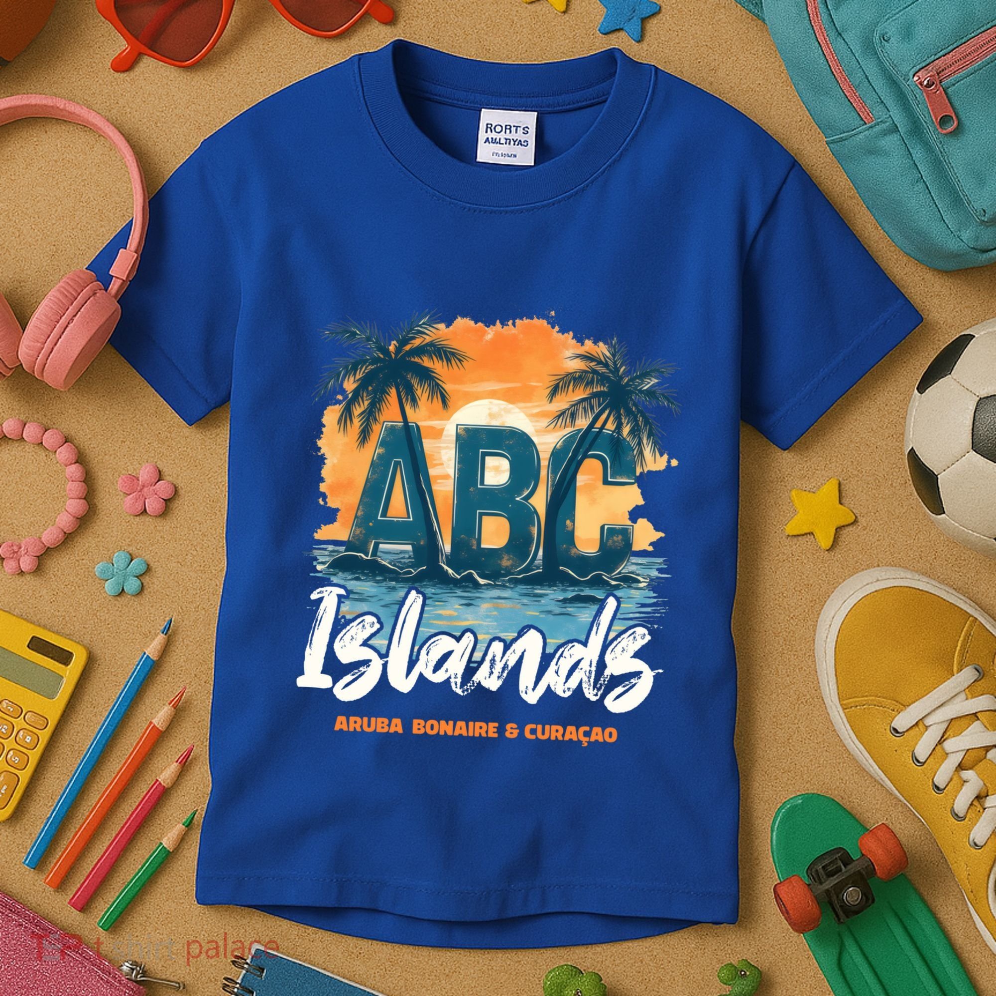 Abc Islands Aruba Bonaire Curacao Cruise Vacay Caribbean Gift Kids T-Shirt