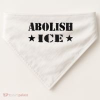 Abolish Ice Anti I.C.E  USA-Made Doggie Bandana thumb 0