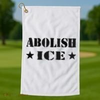 Abolish Ice Anti I.C.E  Golf Towel thumb 1