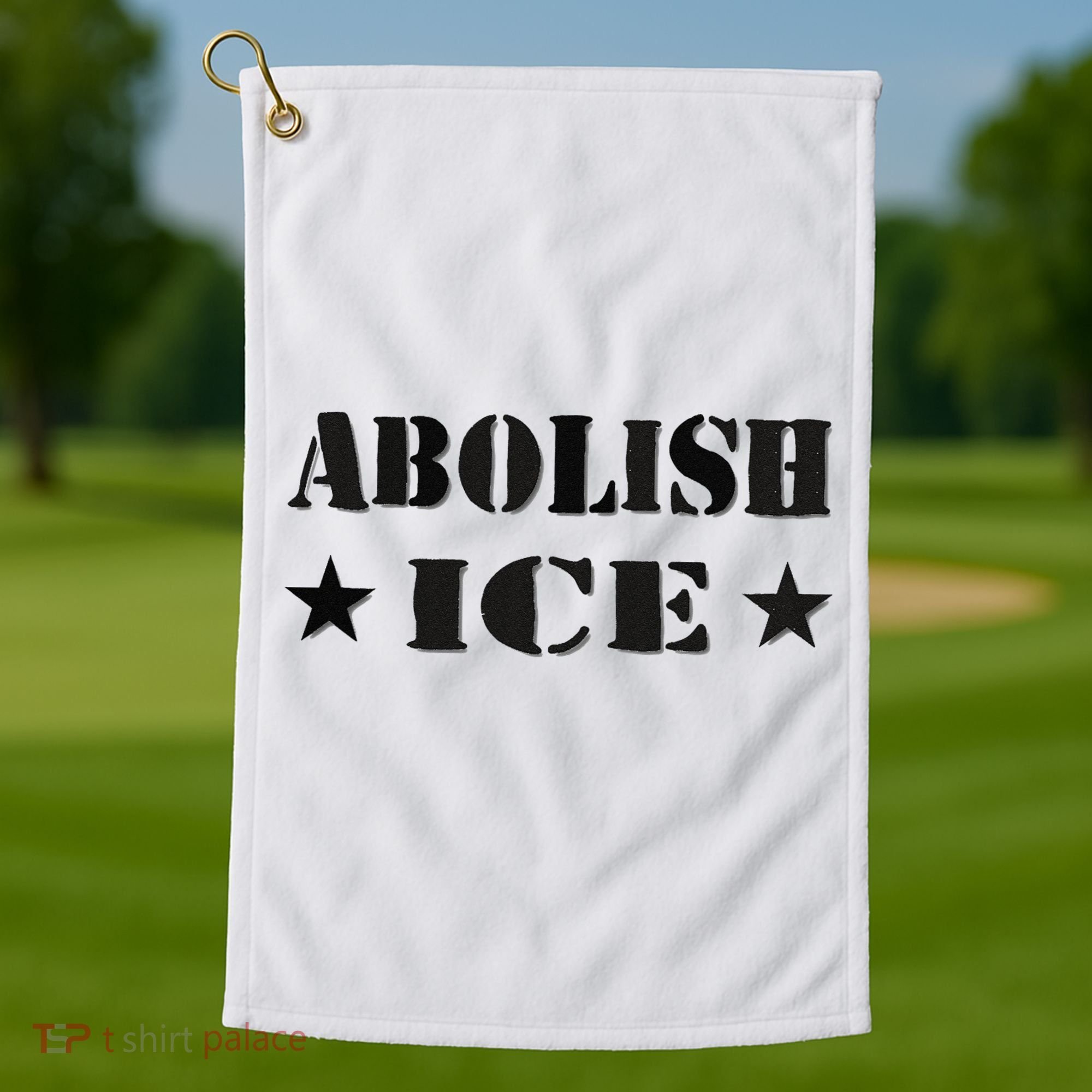 Abolish Ice Anti I.C.E  Golf Towel