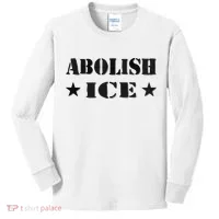 Abolish Ice Anti I.C.E  Kids Long Sleeve Shirt thumb 0