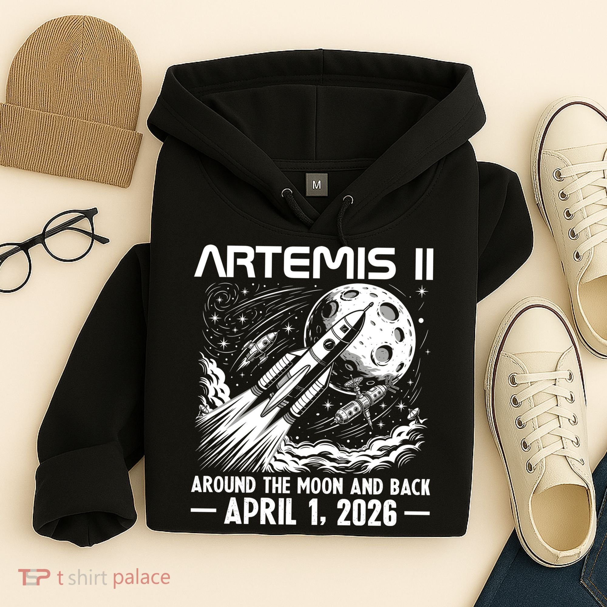 Artemis II Around The Moon And Back 2026 Hoodie
