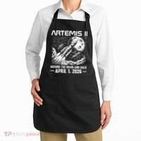 Artemis II Around The Moon And Back 2026 Apron thumb 2