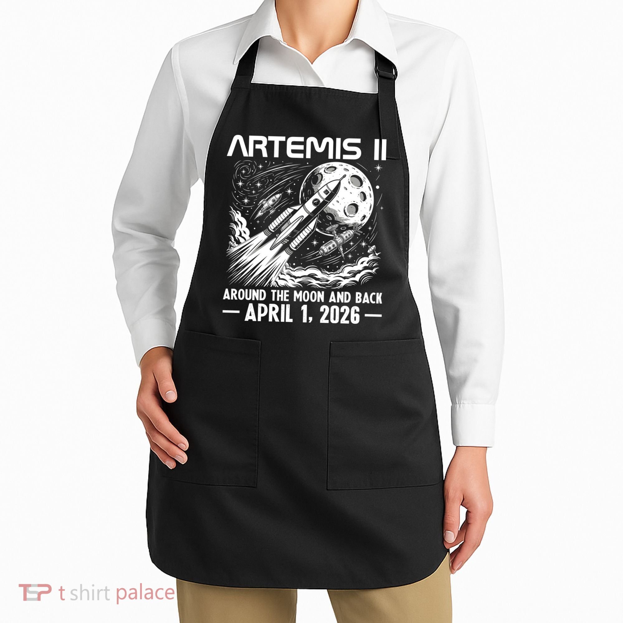 Artemis II Around The Moon And Back 2026 Apron