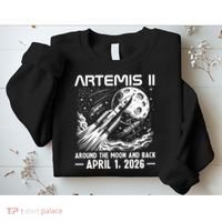 Artemis II Around The Moon And Back 2026 Sweatshirt thumb 2