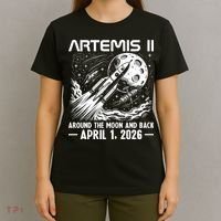 Artemis II Around The Moon And Back 2026 T-Shirt thumb 4